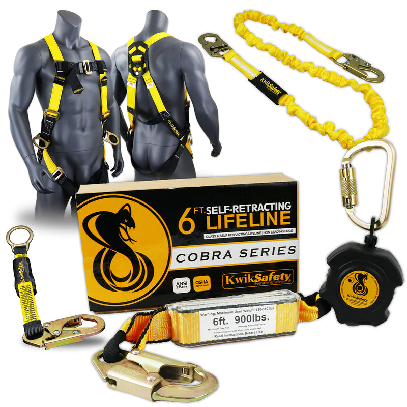 KwikSafety 6' COBRA WEB Self Retracting Lifeline ANSI Poly SRL - Model No.: KS7911 - KwikSafety