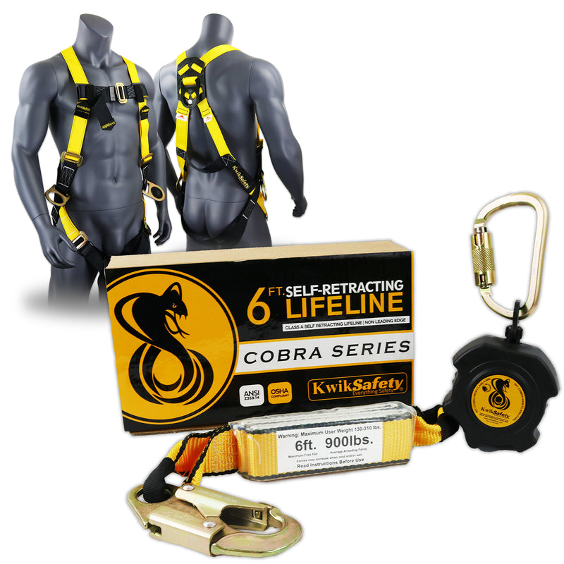 KwikSafety 6' COBRA WEB Self Retracting Lifeline ANSI Poly SRL - Model No.: KS7911 - KwikSafety