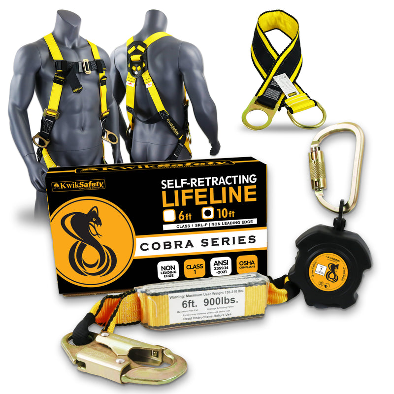 KwikSafety 10' COBRA WEB Self Retracting Lifeline ANSI Poly SRL - Model No.: KS7912 - KwikSafety
