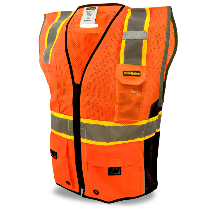 KwikSafety GRAND KAHUNA | ANSI Class 2 Premium Safety Vest - Model No.: KS3306 - KwikSafety