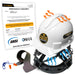 KwikSafety WHITE TURTLE SHELL Hard Hat (10 COOLING VENTS) Type 1 Class C ANSI Tested OSHA Compliant Standard Cap Style PPE - Model No.: KS1601 - KwikSafety