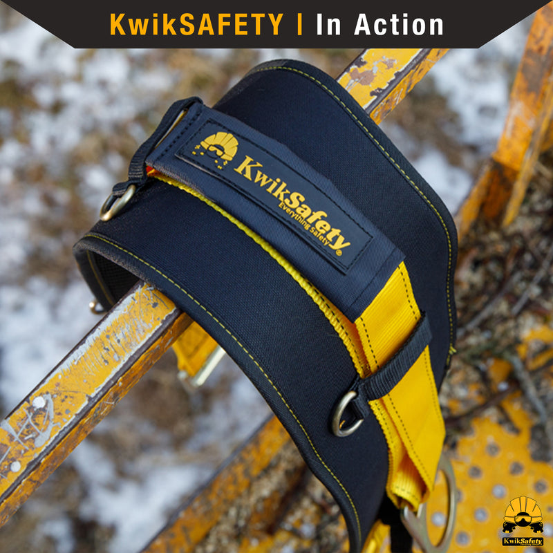 KwikSafety BEAVER TAIL Safety Belt OSHA Compliant 2D Ring Back Support - Model No.: KS6101 - KwikSafety