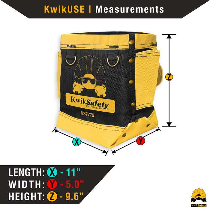 KwikSafety RedIRON Bolt Bag HEAVY-Duty Canvas Double Reinforced Stitching Ironworker Bag - Model No.: KS7779