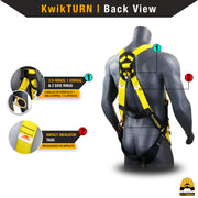 KwikSafety THUNDER Safety Harness OSHA ANSI Fall Protection PPE Construction 3 D Ring - Model No.: KS6602 - KwikSafety