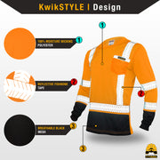 KwikSafety | Mechanic Long Sleeve Safety Shirt | Design