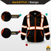 KwikSafety BLACK PATROL Safety Hoodie (NO FUZZ Balls) Hi Vis Reflective PPE - Model No.: KS5503BLK - KwikSafety