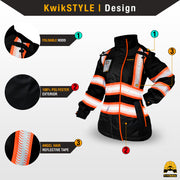 KwikSafety | Bombtress Hi Vis Bomber Jacket for Women | Design