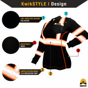 KwikSafety | Vixen Long Sleeve Safety Shirt | Design