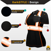 KwikSafety | Vixen Short Sleeve Safety Shirt | Design