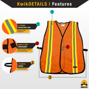 KwikSafety | Traffic Safety Vest | Product Features