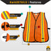 KwikSafety TRAFFIC Safety Vest - Model No.: KS3330 - KwikSafety