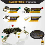 KwikSafety TSUNAMI (25FT) Vertical Lifeline Assembly ANSI OSHA Roofing Fall Protection - Model No.: KS7710 - KwikSafety