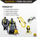 KwikSafety TORNADO 1D Ring Fall Protection Full Body Safety Harness - Model No.: KS6601 - KwikSafety