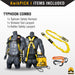 KwikSafety TYPHOON Safety Harness ANSI Fall Protection 3D Ring + Back Support - Model No.: KS6606 - KwikSafety