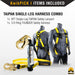 KwikSafety TAIPAN Flat 6’ Single-Leg Safety Lanyard with External Shock Absorber Fall Protection Device ANSI OSHA - Model No.: KS7705 - KwikSafety