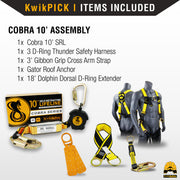 KwikSafety 10' COBRA WEB Self Retracting Lifeline ANSI Poly SRL - Model No.: KS7912 - KwikSafety
