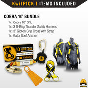 KwikSafety 10' COBRA WEB Self Retracting Lifeline ANSI Poly SRL - Model No.: KS7912 - KwikSafety