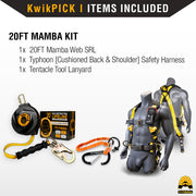 KwikSafety 20' MAMBA WEB Carbonate Housing Self Retracting Lifeline SRL - Model No.:KS7923 - KwikSafety