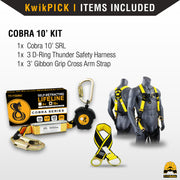 KwikSafety 10' COBRA WEB Self Retracting Lifeline ANSI Poly SRL - Model No.: KS7912 - KwikSafety