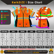KwikSafety | Duchess Safety Vest for Women | Size Chart