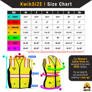 KwikSafety | First Lady Safety Vest for Women | Size Chart