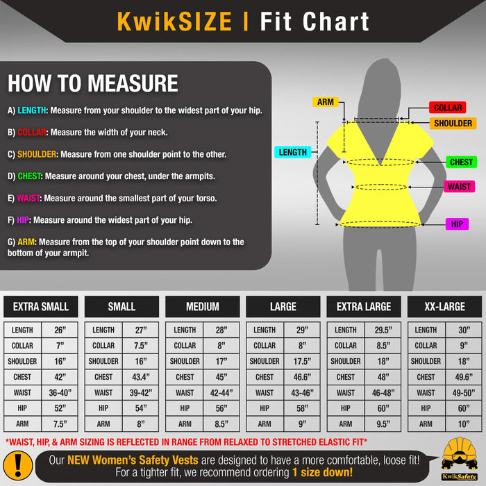 KwikSafety DUCHESS Safety Vest for Women (NEW SIZING) Class 3 ANSI Tested OSHA Compliant Hi Vis Mesh Slim Fit Work Gear - Model No.: KS3335 - KwikSafety