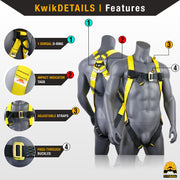 KwikSafety TSUNAMI (25FT) Vertical Lifeline Assembly ANSI OSHA Roofing Fall Protection - Model No.: KS7710 - KwikSafety
