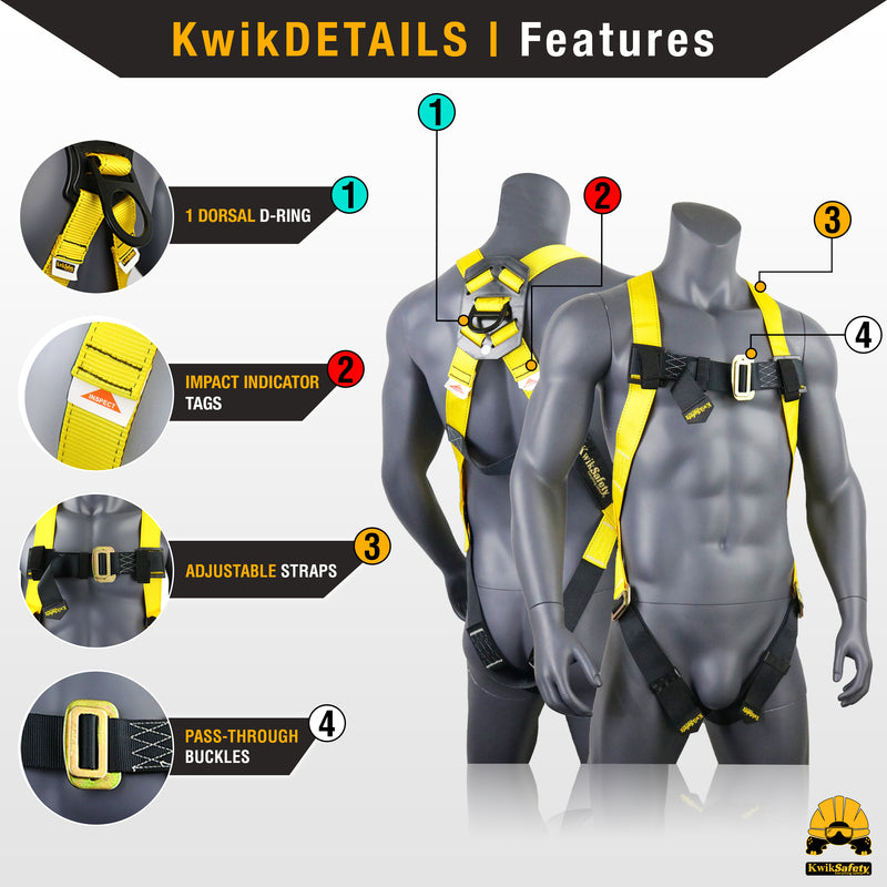 KwikSafety TSUNAMI (25FT) Vertical Lifeline Assembly ANSI OSHA Roofing Fall Protection - Model No.: KS7710 - KwikSafety