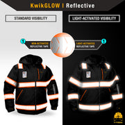 KwikSafety | Enforcer Hi Vis Bomber Jacket | Reflectivity