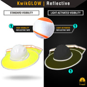 KwikSafety | Lord Vader Hard Hat Sun Shade | Reflectivity