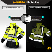 KwikSafety | Bombtress Hi Vis Bomber Jacket for Women | Reflectivity