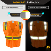 KwikSafety OFFICIAL Safety Vest (Color Trim) Class 2 ANSI OSHA - Model No.: KS3312OS - KwikSafety