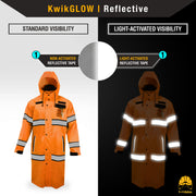 KwikSafety | Torrent Trench Coat Hi Vis Rain Gear | Reflectivity