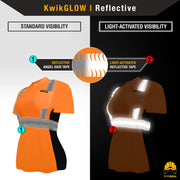 KwikSafety | Vixen Short Sleeve Safety Shirt | Reflectivity