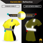 KwikSafety | Vixen Short Sleeve Safety Shirt | Reflectivity