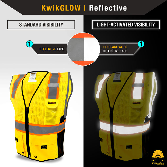 KwikSafety GRAND KAHUNA | ANSI Class 2 Premium Safety Vest - Model No.: KS3306 - KwikSafety