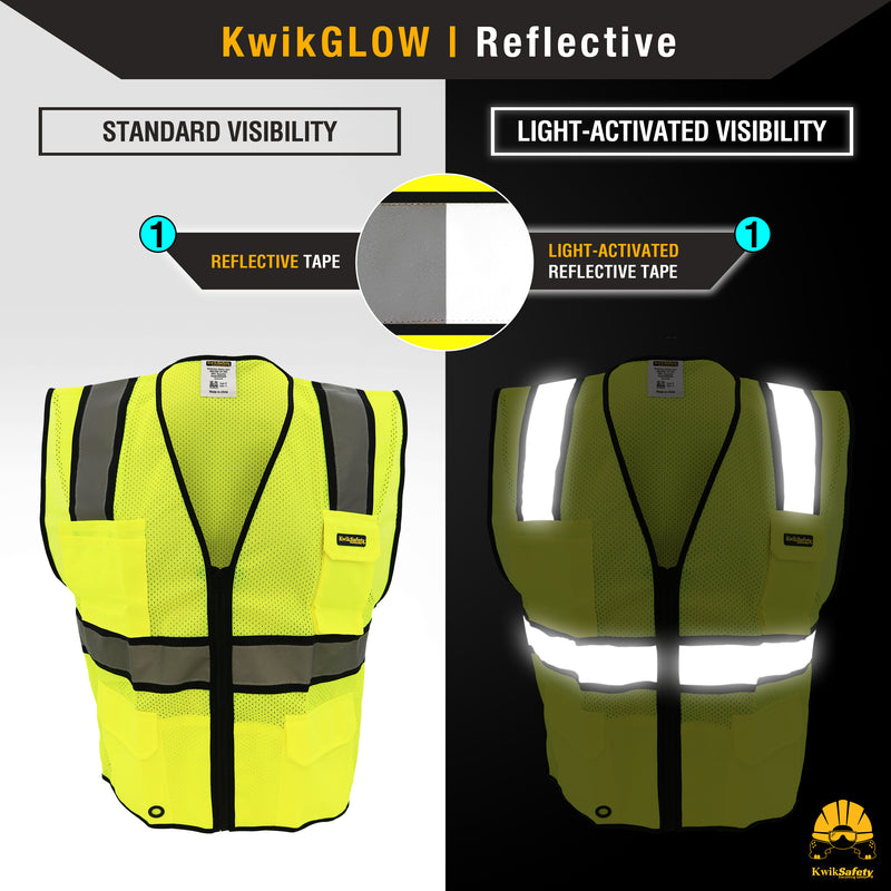 KwikSafety | Official Safety Vest | Reflectivity