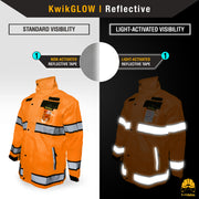 KwikSafety | Torrent Hi Vis Rain Jacket | Reflectivity