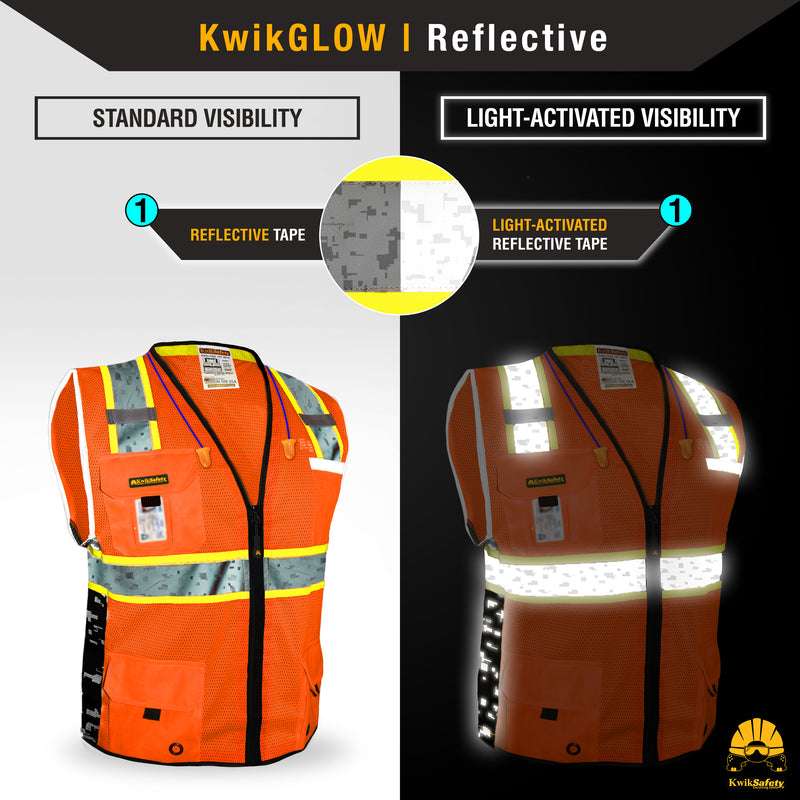KwikSafety | Big Kahuna Digital Safety Vest | Reflectivity
