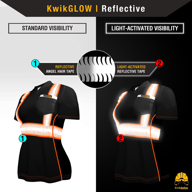 KwikSafety | Vixen Short Sleeve Safety Shirt | Reflectivity