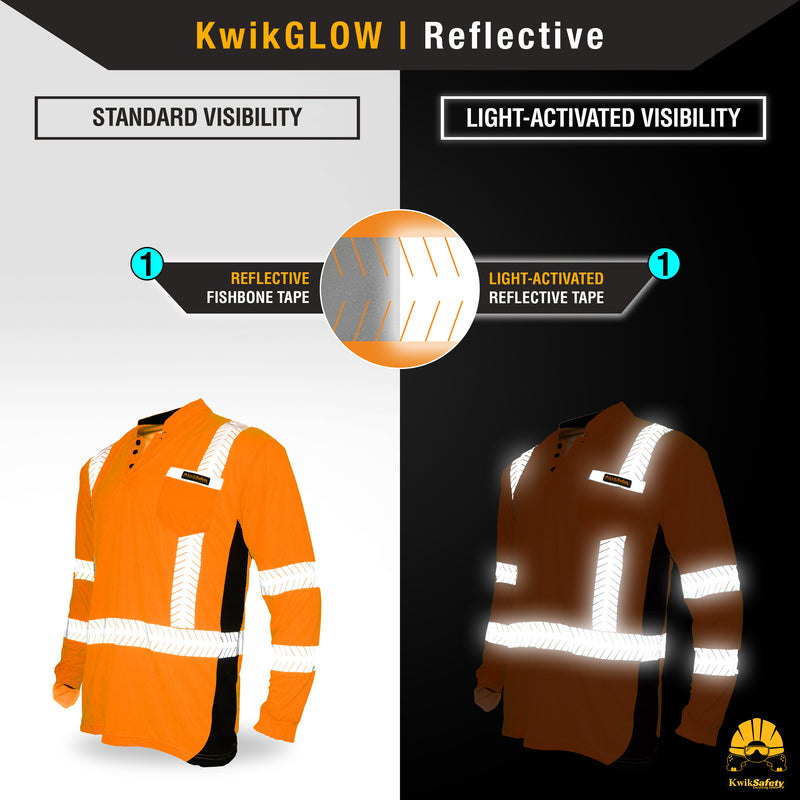 KwikSafety | Estimator Long Sleeve Safety Shirt | Reflectivity