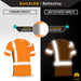 KwikSafety RENAISSANCE MAN Safety Shirt (FISHBONE TAPE) Class 2 Short Sleeve ANSI Tested OSHA Compliant Hi Vis Reflective PPE - Model No.: KS4401 - KwikSafety