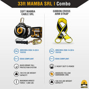 KwikSafety 33' MAMBA CABLE Self Retracting Lifeline ANSI Class B SRL - Model No.: KS7925 - KwikSafety