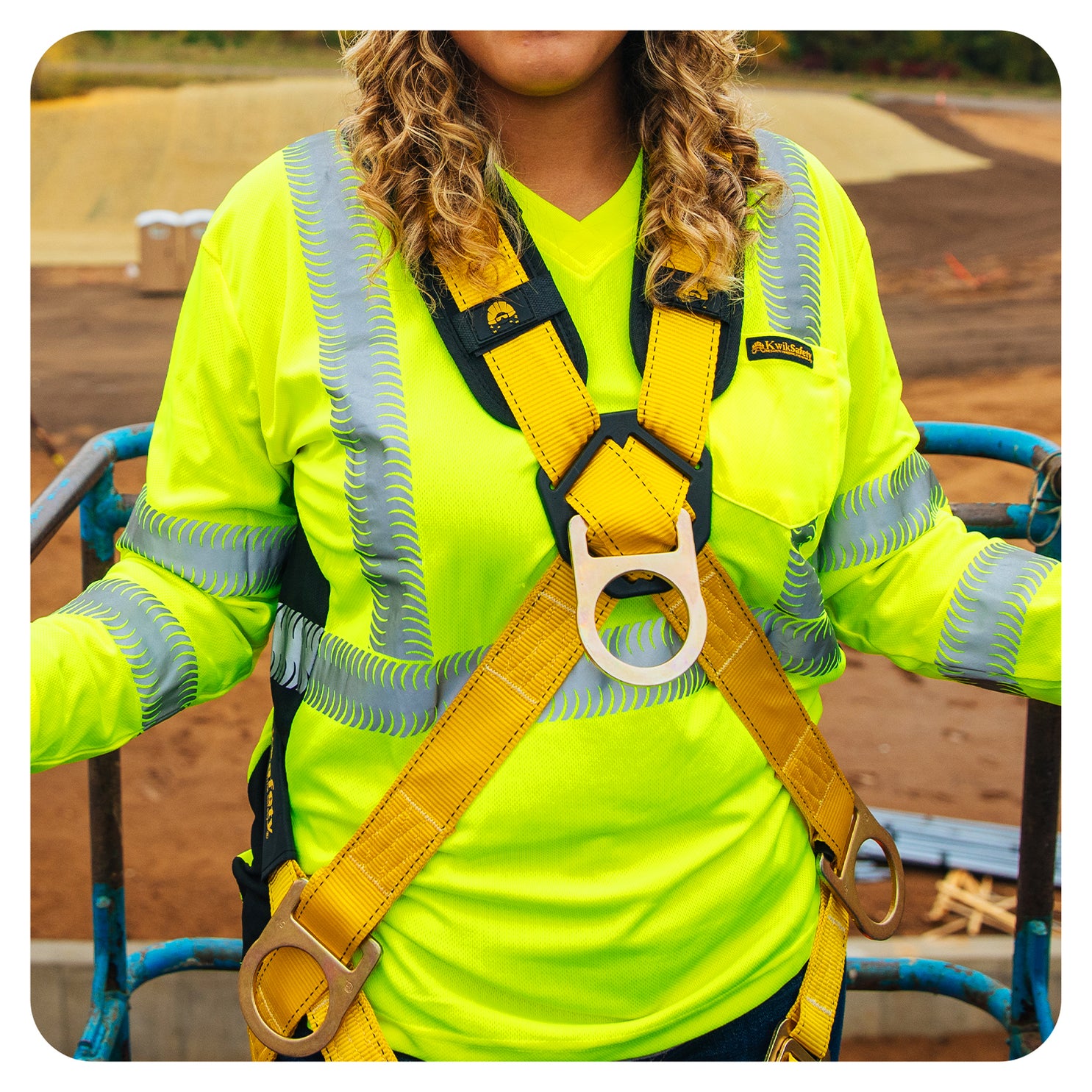 KwikSafety MONSOON Safety Harness ANSI OSHA Fall Protection 4 D Ring