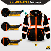 KwikSafety | Patrol Hi Vis Fleece Hoodie | Product Features