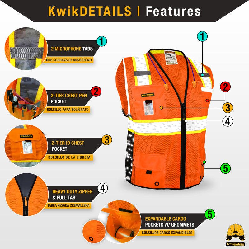 KwikSafety | Big Kahuna Digital Safety Vest | Product Features