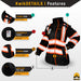 KwikSafety BOMBSHELL Safety Bomber Jacket for Women Reflective Construction PPE - Black - Model No.: KS5523-BLK - KwikSafety
