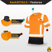 KwikSafety | Mechanic Short Sleeve Safety Shirt | Product Features