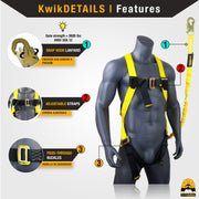 KwikSafety GIBBON GRIP Fall Protection Anchor Choker ANSI Cross Arm Strap - Model No.: KS7801 - KwikSafety