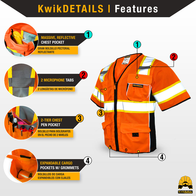 KwikSafety | Executive Safety Vest | Product Features